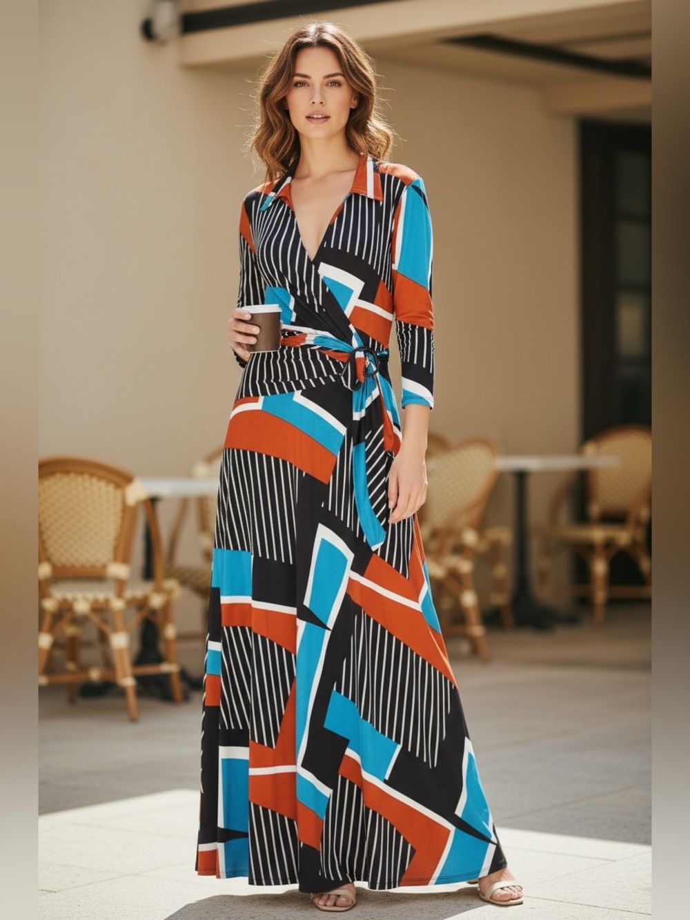 Faux Wrap Dress
